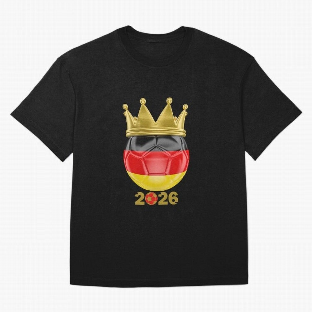 Germany Football Champion Crown 2026 Classic T-Shirt Represent Football Lovers during Match Day Hype around FIFA World Cup 2026 Group Stage, Haaland, Brazil, Portugal and Argentina, Game Day Rituals, Football Legends, Country Pride and the Road to
