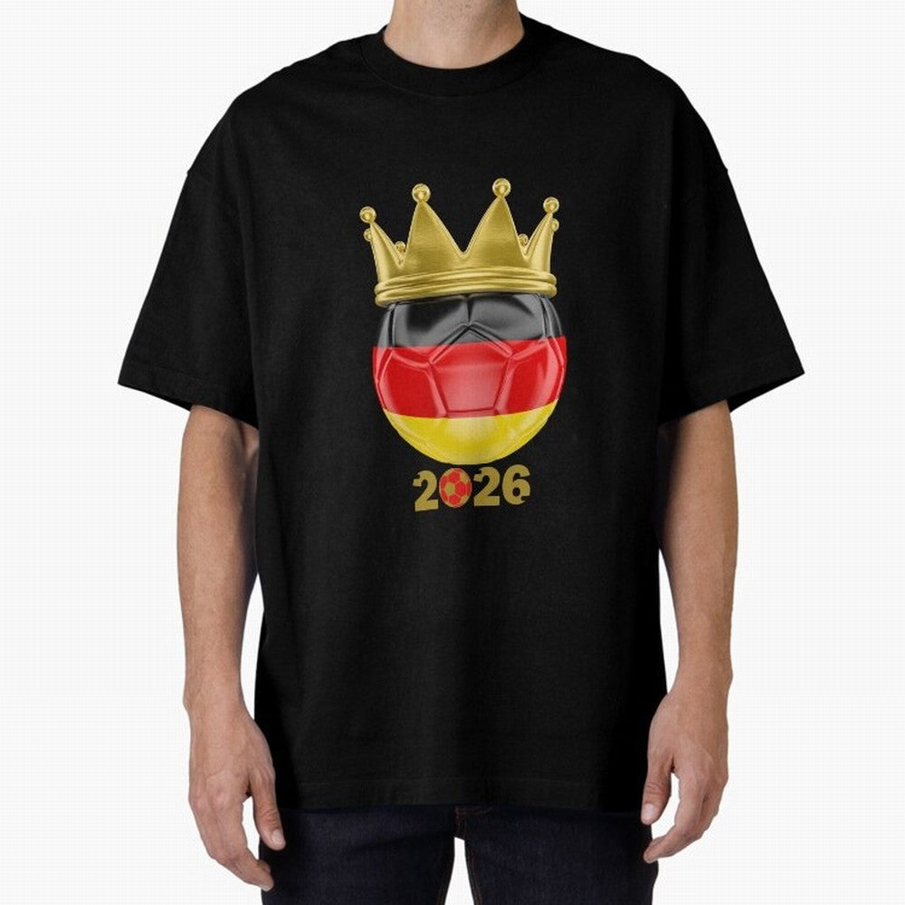 Germany Football Champion Crown 2026 Classic T-Shirt Represent Football Lovers during Match Day Hype around FIFA World Cup 2026 Group Stage, Haaland, Brazil, Portugal and Argentina, Game Day Rituals, Football Legends, Country Pride and the Road to