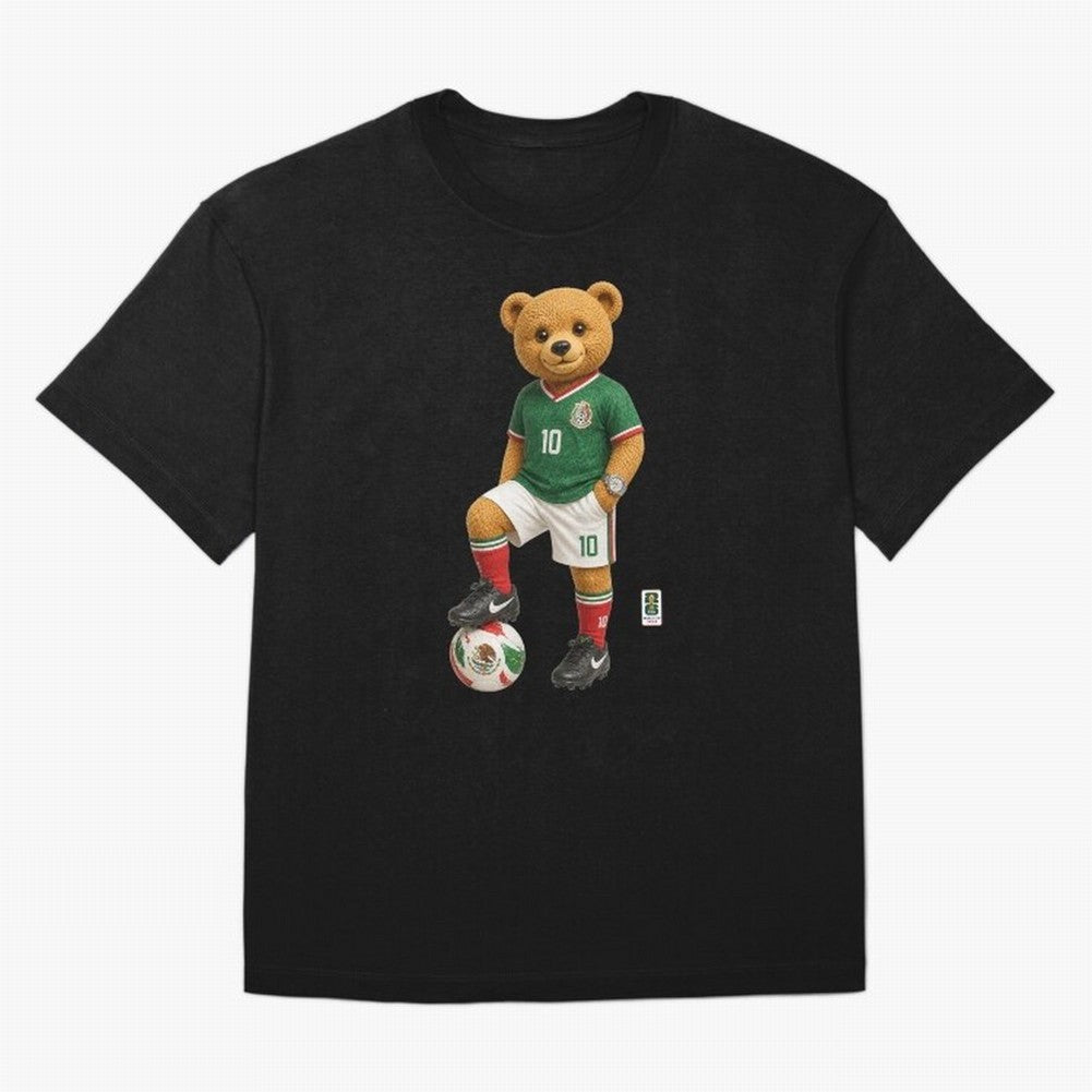 Mexico Soccer Bear World Cup Teddy Bear Classic T-Shirt Celebrate Fan Culture around Global Football Passion for FIFA World Cup 2026 USA Canada Mexico, Capturing Neymar, Haaland and Cristiano Ronaldo, Brazil, Sports Nostalgia, International