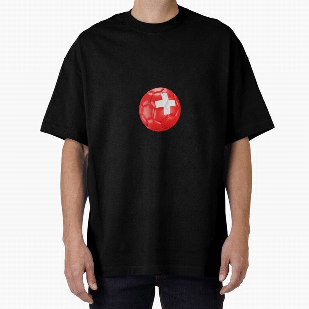 Switzerland Football Classic T-Shirt Show Up for the Glory of Global Football Passion for FIFA World Cup 2026, Highlighting CR7 and Messi, Netherlands, Vintage Soccer Flavor, Modern Football Stars, National Flags and Final Night Emotion; Built for
