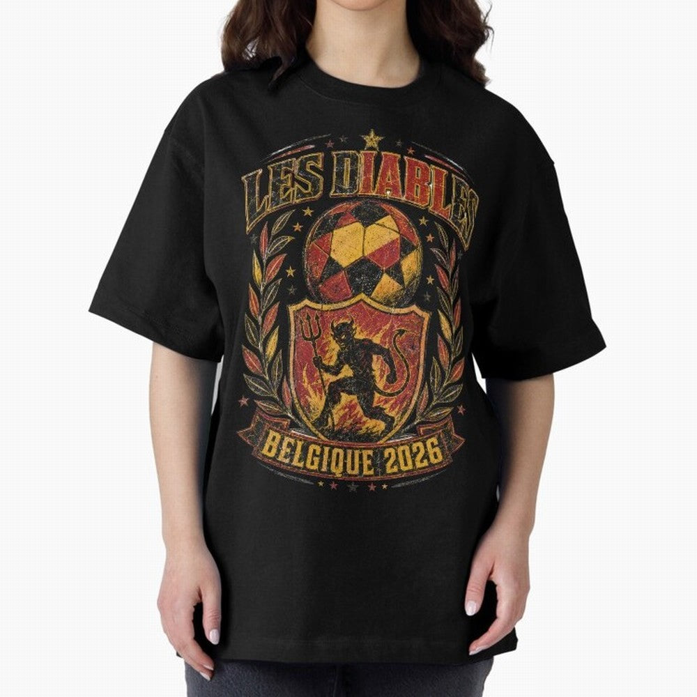 Les Diables Rouges Belgique 2026 World Cup Soccer T-Shirt Classic T-Shirt Feel International Energy from Match Day Hype around FIFA World Cup 2026 USA Canada Mexico, CR7, Portugal, Spain and Germany, Game Day Rituals, Football Legends, Country