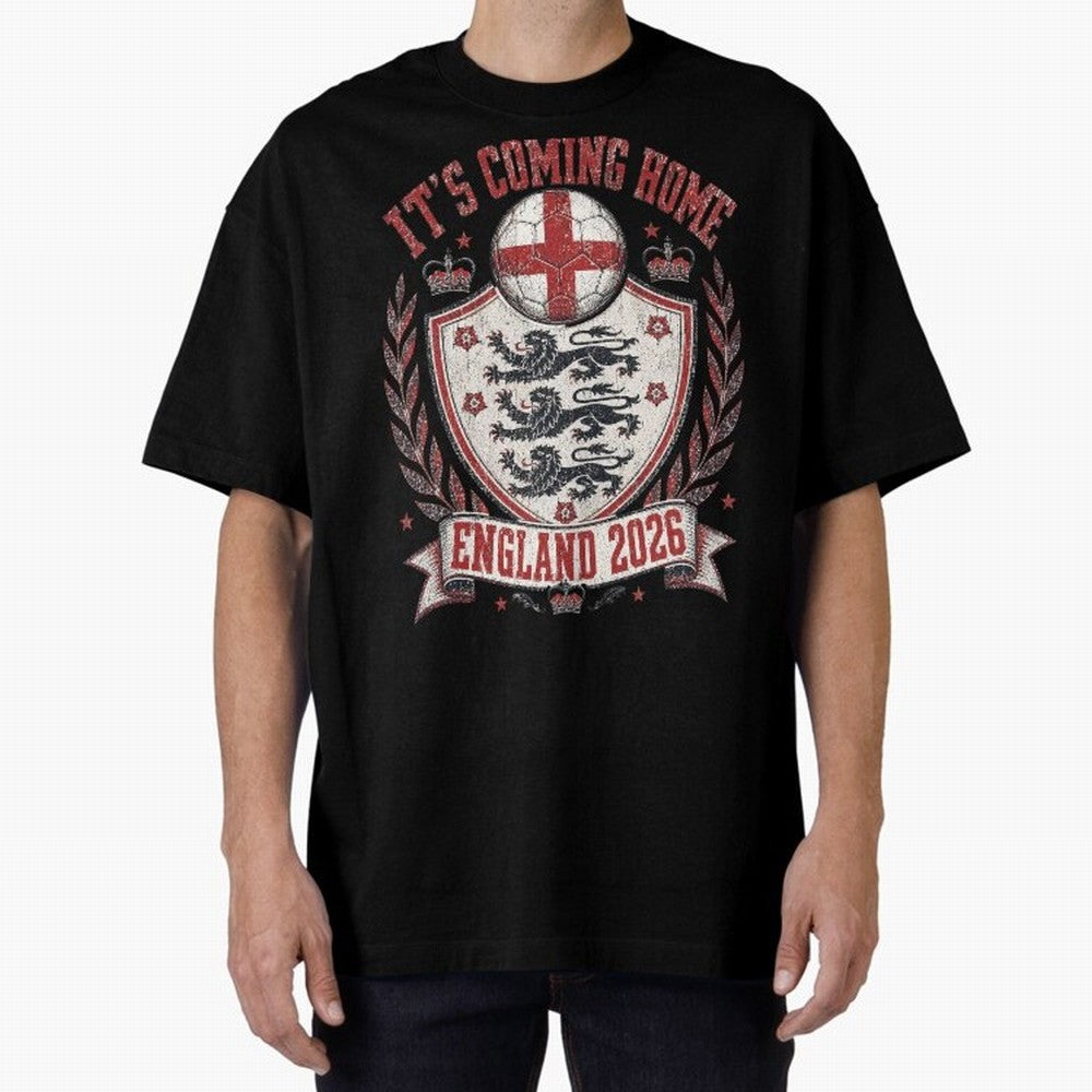It's Coming Home England 2026 World Cup Soccer T-Shirt Classic T-Shirt Make the Season About FIFA World Cup 2026 USA Canada Mexico Centered on Cristiano Ronaldo, Haaland and CR7, Argentina Energy, Championship Spirit, Famous Goals, Roaring Crowds