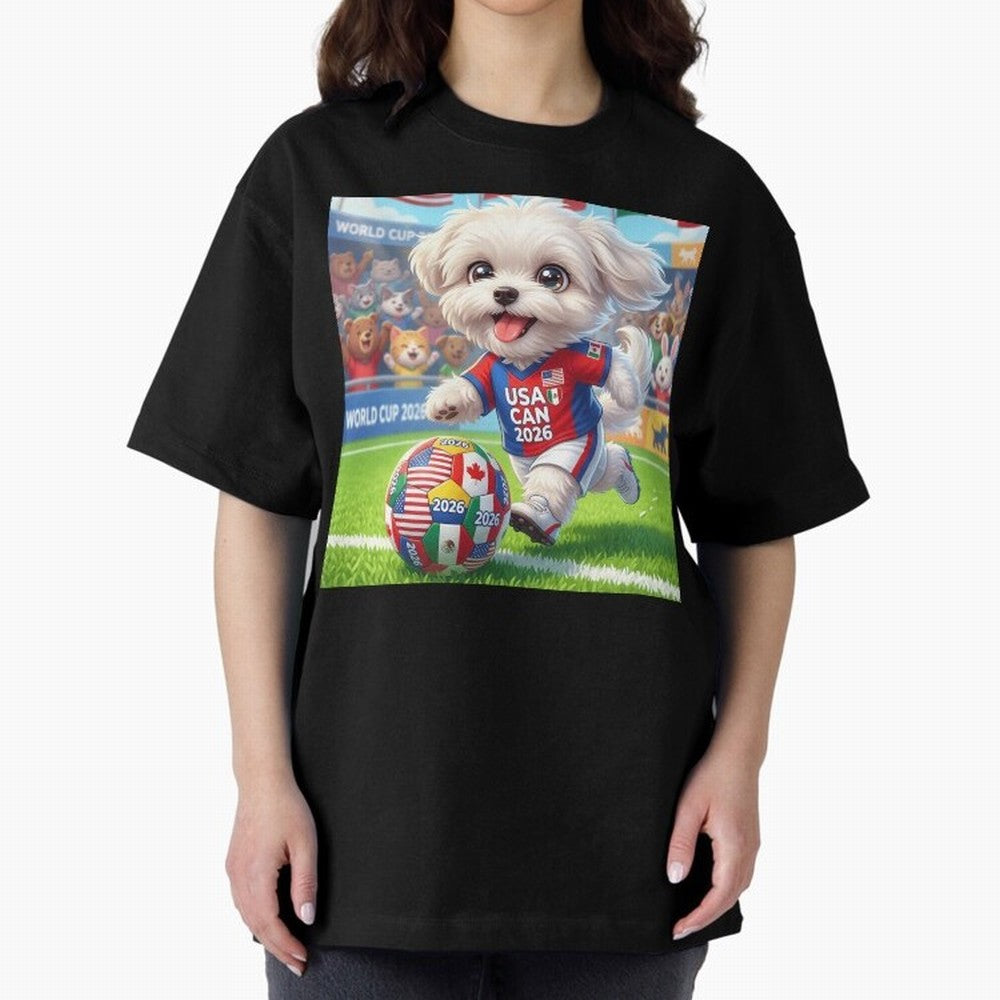 Cute Maltese Soccer Star - FIFA 2026 World Cup Edition Classic T-Shirt Remember FIFA World Cup 2026 USA Canada Mexico Spirit, Built around England and Germany, Neymar, Haaland and Cristiano Ronaldo, Championship Spirit, Famous Goals, Roaring Crowds