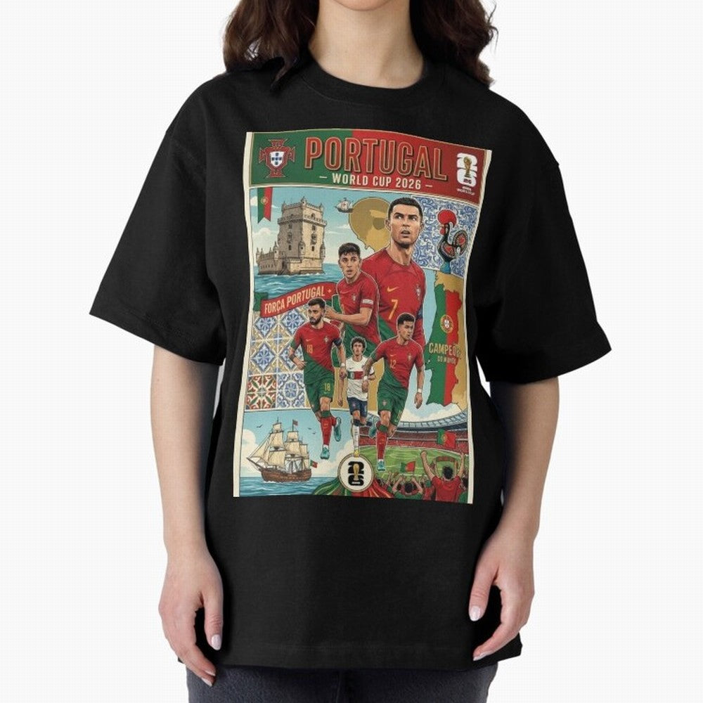 Portugal 2026 ¨C In Search of Glory Classic T-Shirt Bring World Football Passion into Match Day Hype around FIFA World Cup 2026 Group Stage, Mbappe and Neymar, Spain, Fan Favorite Moments, National Team Passion, Big Match Drama and Soccer History;