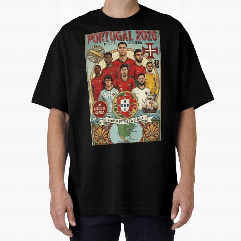 Portugal 2026 ¨C In Search of Glory Classic T-Shirt Experience the Global Stage of the FIFA World Cup 2026 Journey through Mbappe Highlights, Brazil Pride, Football Passion, Legendary Performances, Festival Vibes and Supporter Community; Perfect