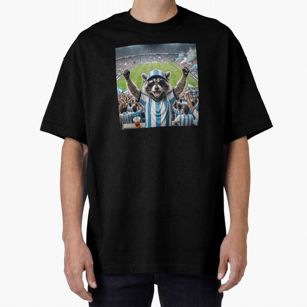 Funny Raccoon Soccer Fan World Cup 2026 Argentina Classic T-Shirt Bring a Vintage Feel to FIFA World Cup 2026 Spirit, Capturing England, France and Netherlands, Mbappe, Vintage Soccer Flavor, Modern Football Stars, National Flags and Final Night