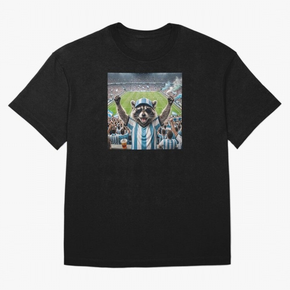 Funny Raccoon Soccer Fan World Cup 2026 Argentina Classic T-Shirt Bring a Vintage Feel to FIFA World Cup 2026 Spirit, Capturing England, France and Netherlands, Mbappe, Vintage Soccer Flavor, Modern Football Stars, National Flags and Final Night