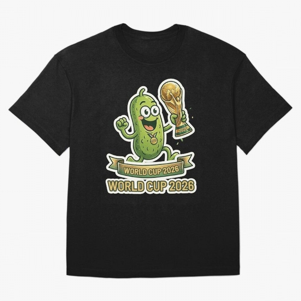 World Cup 2026 Pickle Champion Shirt ¨C Funny Soccer Pickle Mascot Holding Trophy, Cute Football Cartoon Design for Fans Sticker Mug Classic T-Shirt Join Supporters Worldwide for FIFA World Cup 2026 Built around Neymar, Haaland and Cristiano