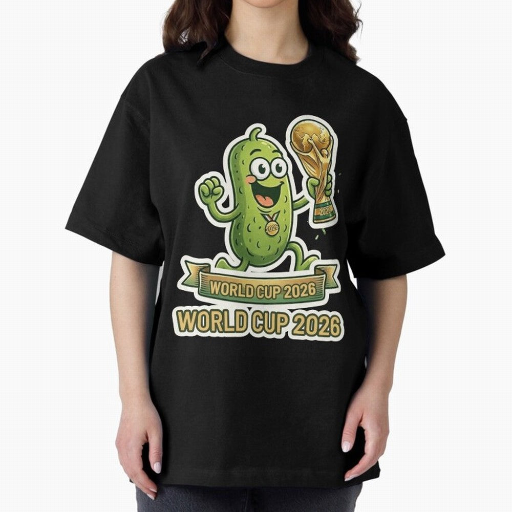 World Cup 2026 Pickle Champion Shirt ¨C Funny Soccer Pickle Mascot Holding Trophy, Cute Football Cartoon Design for Fans Sticker Mug Classic T-Shirt Join Supporters Worldwide for FIFA World Cup 2026 Built around Neymar, Haaland and Cristiano