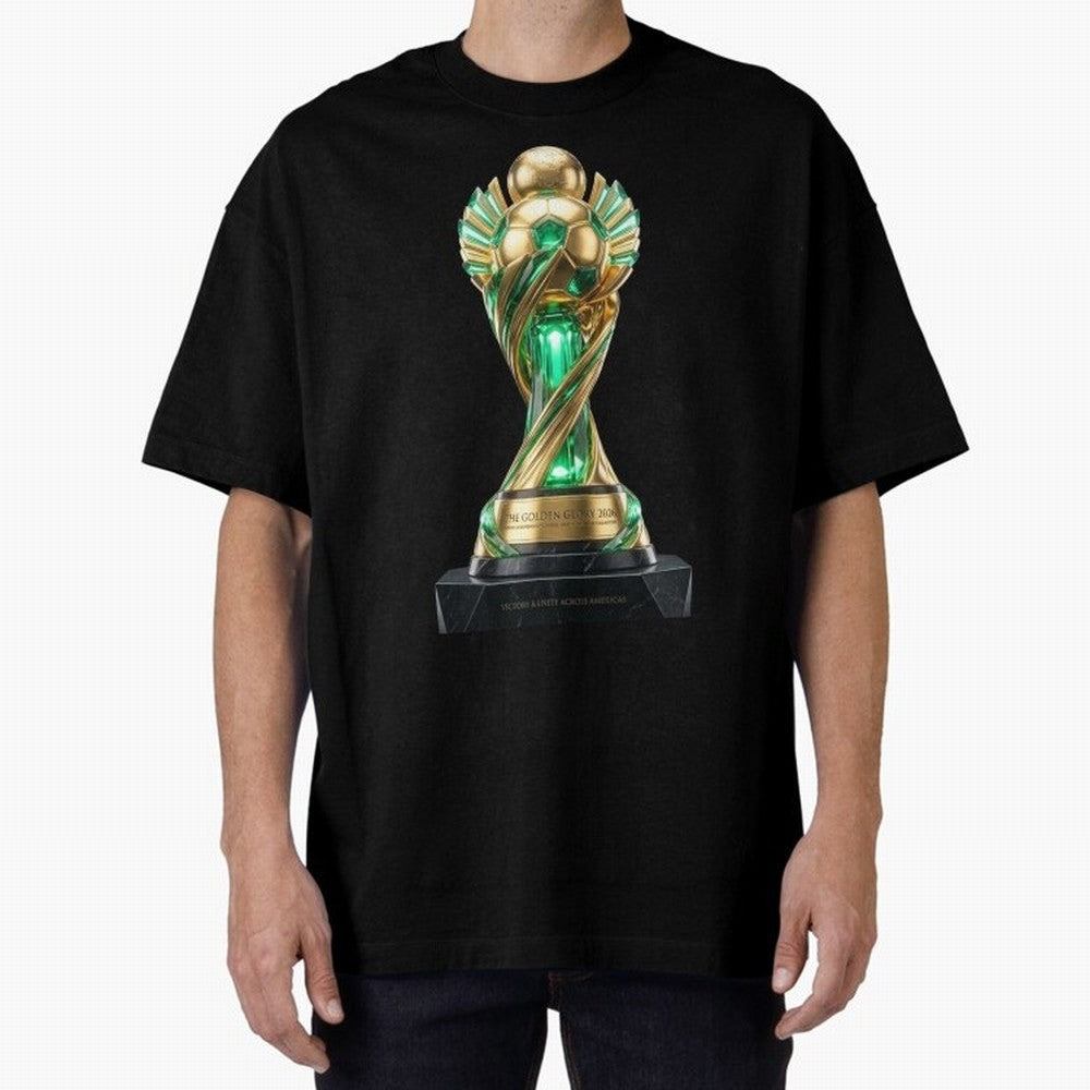 The Golden Glory 2026 - Futurist Soccer Trophy Classic T-Shirt Honor FIFA World Cup 2026 USA Canada Mexico Connected to Cristiano Ronaldo, Haaland and CR7, Portugal, Spain and Germany Energy, Game Day Rituals, Football Legends, Country Pride and