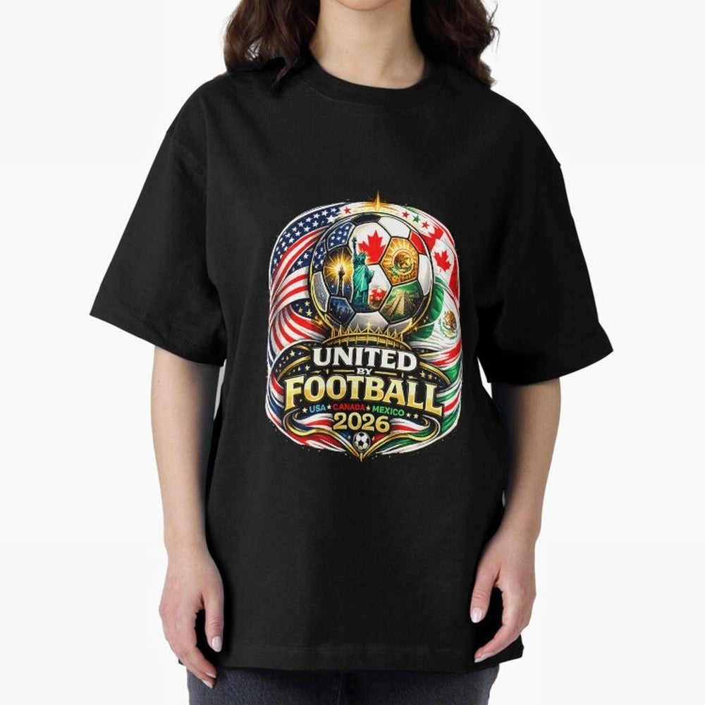 United By Football 2026 USA Canada Mexico Classic T-Shirt Back Your Heroes with FIFA World Cup 2026 Group Stage for Fans of CR7 and Argentina, Bringing Stadium Memories, Football Loyalty, International Chants and Championship Tradition; Great for