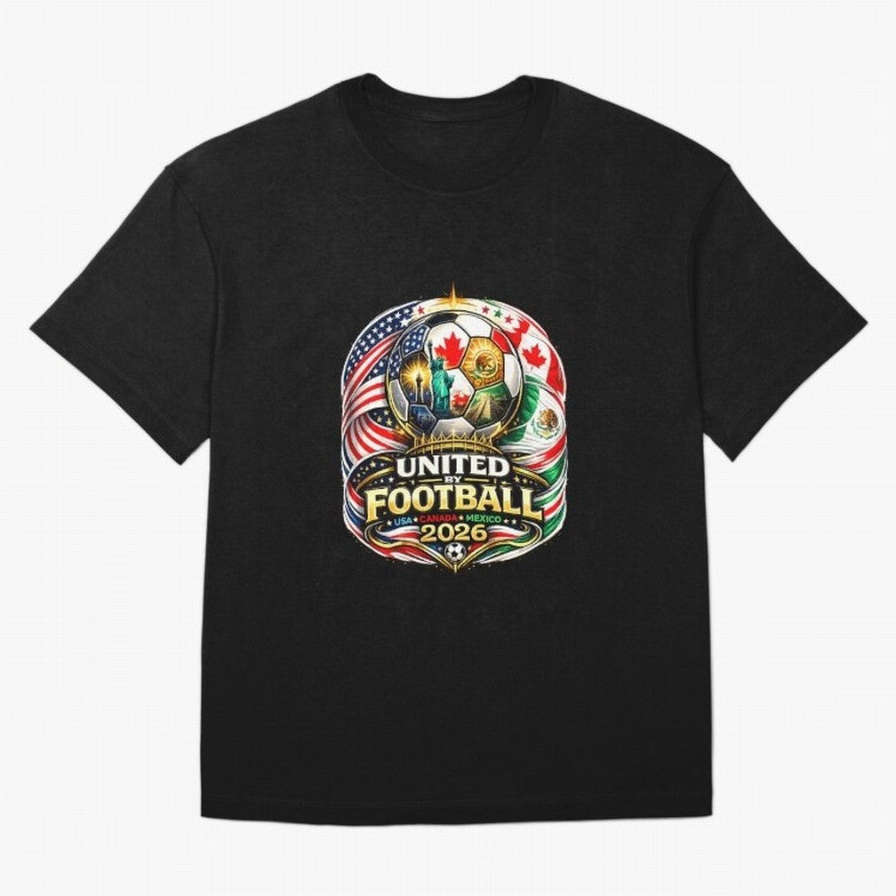 United By Football 2026 USA Canada Mexico Classic T-Shirt Back Your Heroes with FIFA World Cup 2026 Group Stage for Fans of CR7 and Argentina, Bringing Stadium Memories, Football Loyalty, International Chants and Championship Tradition; Great for