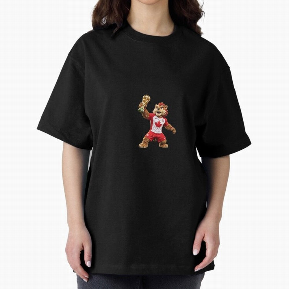Canada Soccer Mascot Champion - Canadian Football Victory Trophy 2026 Classic T-Shirt Fuel the Hype around FIFA World Cup 2026 for Fans of Messi and Netherlands, Bringing Stadium Memories, Football Loyalty, International Chants and Championship