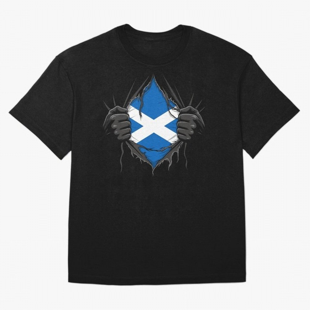 Scotland Flag - National Team Fans Classic T-Shirt Celebrate the Road through Global Football Passion for FIFA World Cup 2026 Group Stage, Capturing Neymar, Haaland and Cristiano Ronaldo, England and Germany, Football History, Final Match Energy,