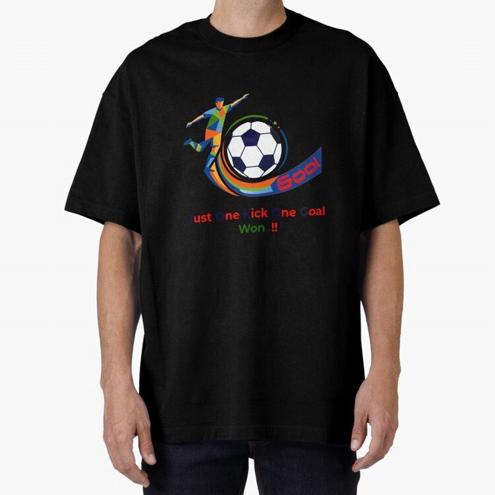 Football Striker Goal Celebration - Just One Kick Classic T-Shirt Support Your Favorite Stars during FIFA World Cup 2026 for Fans of Messi and Cristiano Ronaldo and Brazil, Portugal and Argentina, Bringing Goal Celebration Energy, Supporter