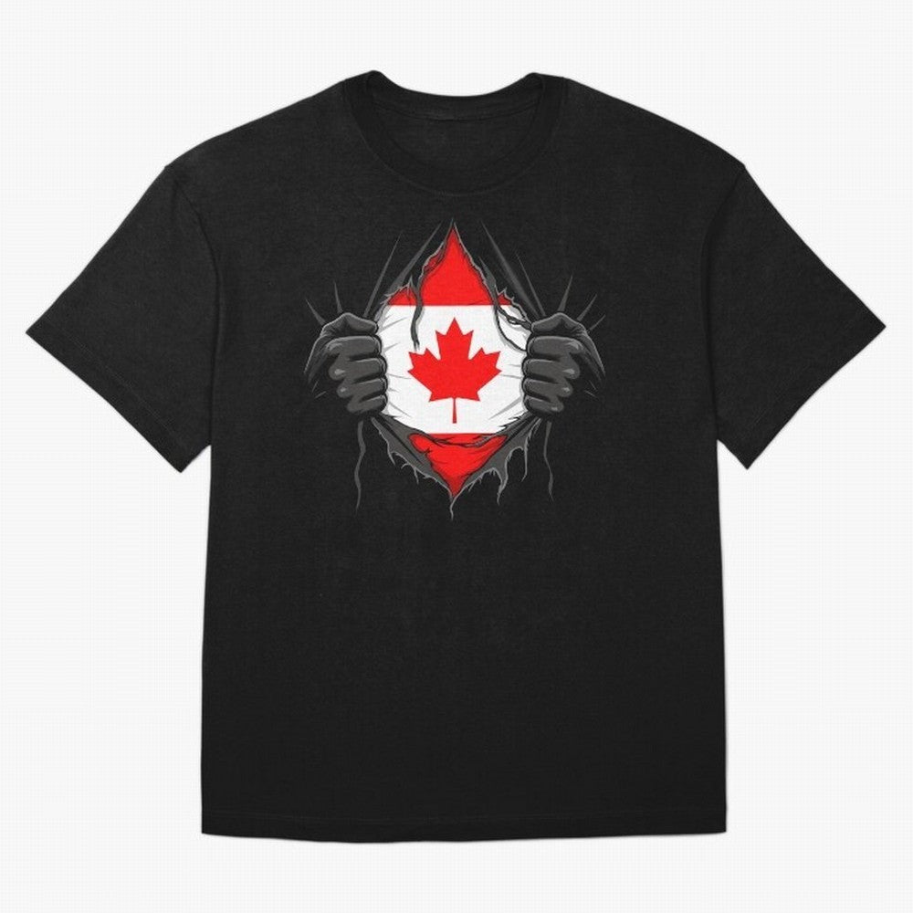 Canada Flag - National Team Fans Classic T-Shirt Join Supporters Worldwide for Global Football Passion for FIFA World Cup 2026 USA Canada Mexico, Inspired by Cristiano Ronaldo, Haaland and CR7, Germany, Football History, Final Match Energy, Crowd