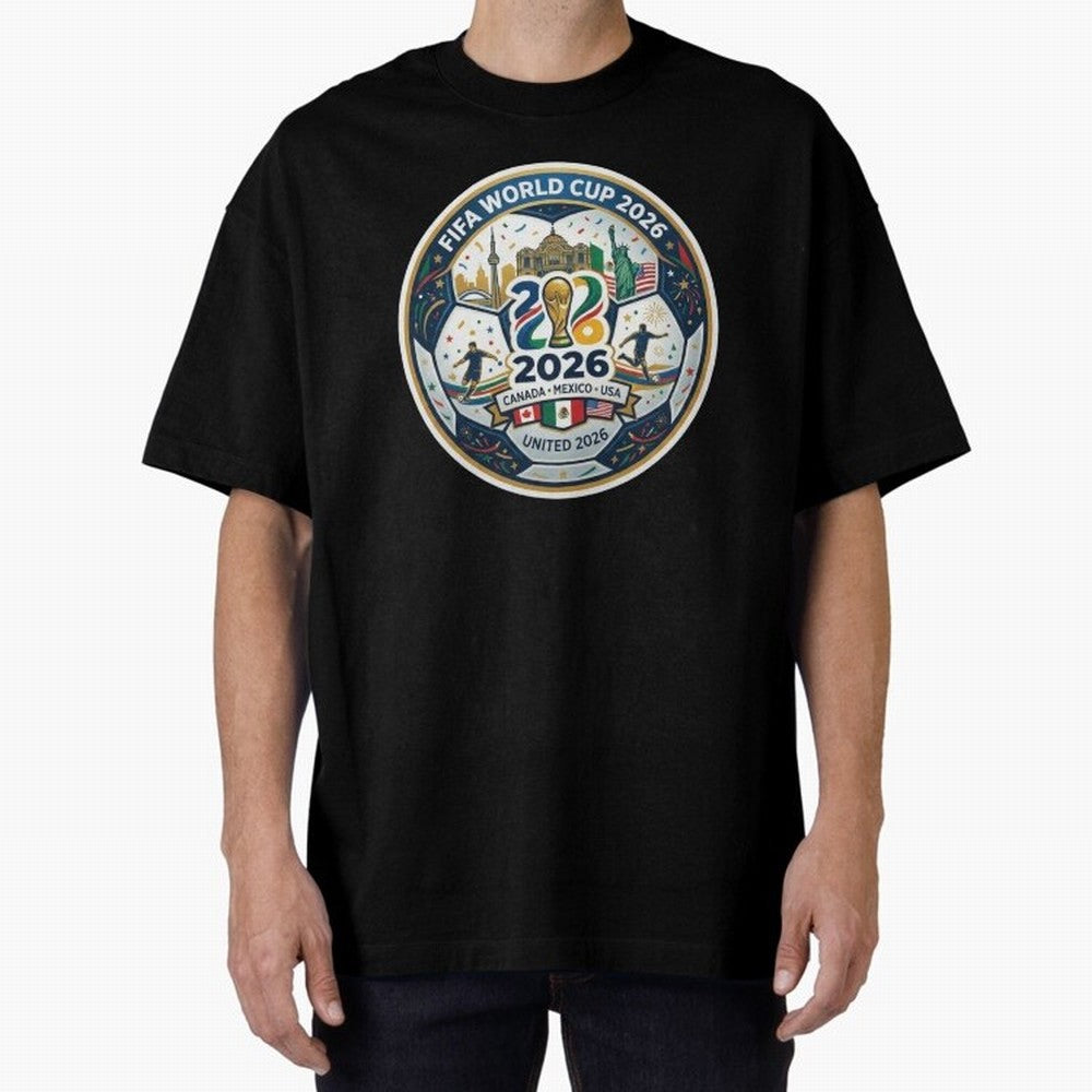 FIFA World Cup 2026 North America Commemorative Emblem Classic T-Shirt Represent the Passion of the FIFA World Cup 2026 Group Stage Journey through Haaland Highlights, Spain Pride, Stadium Memories, Football Loyalty, International Chants and