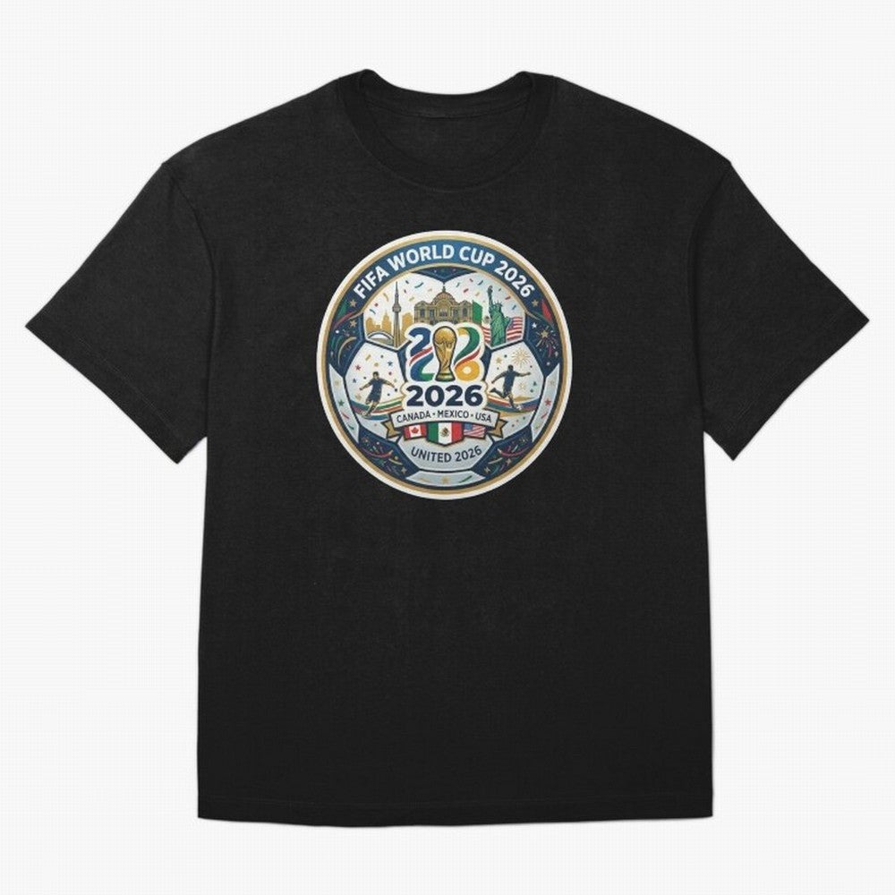 FIFA World Cup 2026 North America Commemorative Emblem Classic T-Shirt Represent the Passion of the FIFA World Cup 2026 Group Stage Journey through Haaland Highlights, Spain Pride, Stadium Memories, Football Loyalty, International Chants and