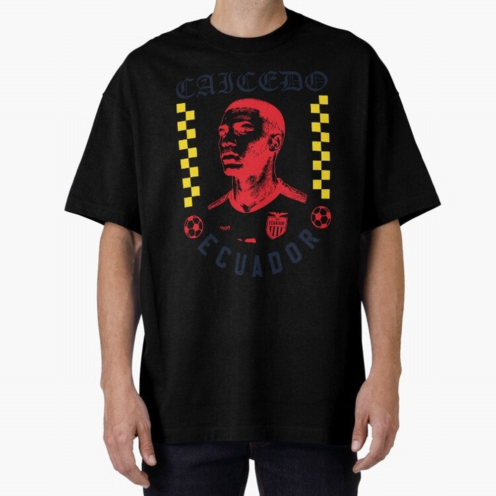 Caicedo Ecuador Soccer Star Retro Football Fan Design Classic T-Shirt Follow Every Goal of Global Football Passion for FIFA World Cup 2026 Group Stage, Made for Cristiano Ronaldo, Haaland and CR7, Spain and Netherlands, Champion Mindset, Group