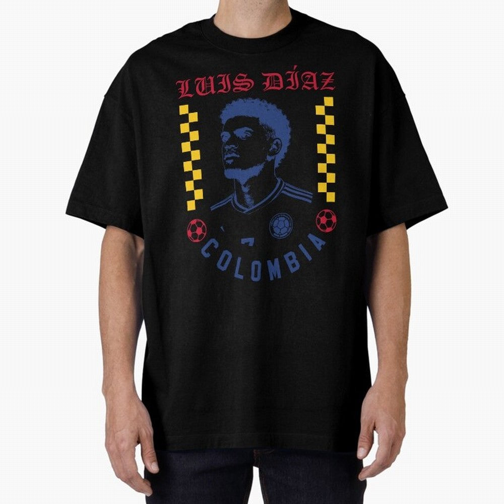 Luis D¨ªaz Colombia Soccer Star Retro Football Fan Design Classic T-Shirt Bring Trophy Dreams to FIFA World Cup 2026 Inspired by Cristiano Ronaldo, Haaland and CR7, Spain Energy, Worldwide Fan Energy, Dramatic Goals, Stadium Lights and Championship