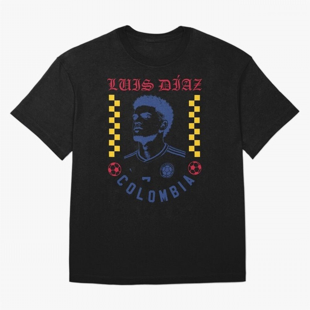 Luis D¨ªaz Colombia Soccer Star Retro Football Fan Design Classic T-Shirt Bring Trophy Dreams to FIFA World Cup 2026 Inspired by Cristiano Ronaldo, Haaland and CR7, Spain Energy, Worldwide Fan Energy, Dramatic Goals, Stadium Lights and Championship