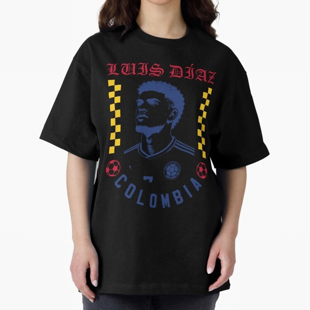 Luis D¨ªaz Colombia Soccer Star Retro Football Fan Design Classic T-Shirt Bring Trophy Dreams to FIFA World Cup 2026 Inspired by Cristiano Ronaldo, Haaland and CR7, Spain Energy, Worldwide Fan Energy, Dramatic Goals, Stadium Lights and Championship