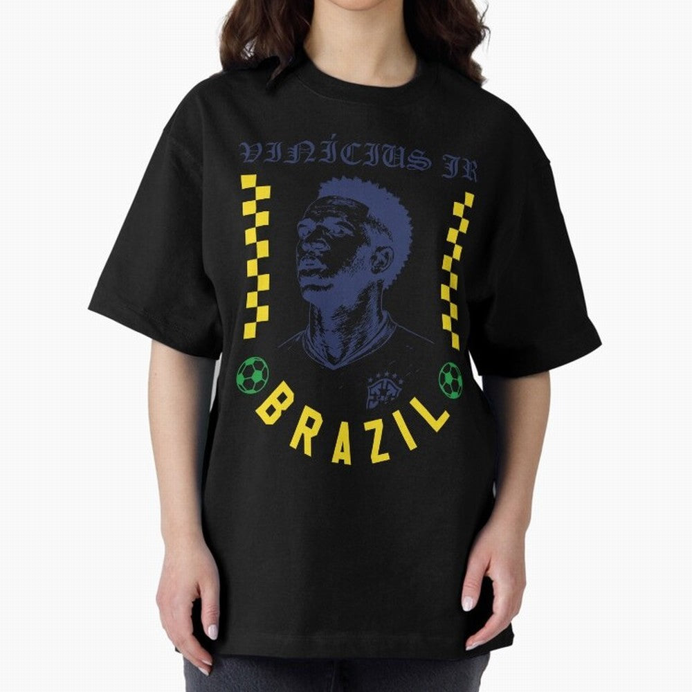 Vin¨ªcius Jr Brazil Soccer Legend Retro Football Fan Design Classic T-Shirt Follow the Final Road of FIFA World Cup 2026 Group Stage Spirit, Inspired by England, Messi, Neymar and Mbappe, Football History, Final Match Energy, Crowd Noise and Once