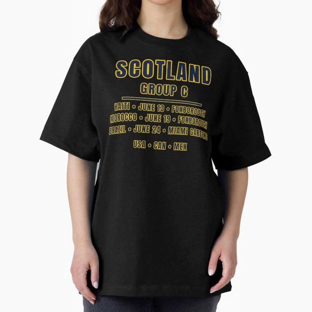 Scotland World Cup 2026 Fixtures T-Shirt ¨C Group C Football Shirt Classic T-Shirt Turn Up for FIFA World Cup 2026 USA Canada Mexico for Fans of Neymar, Haaland and Cristiano Ronaldo and Argentina and Brazil, Bringing Classic Soccer Heritage,
