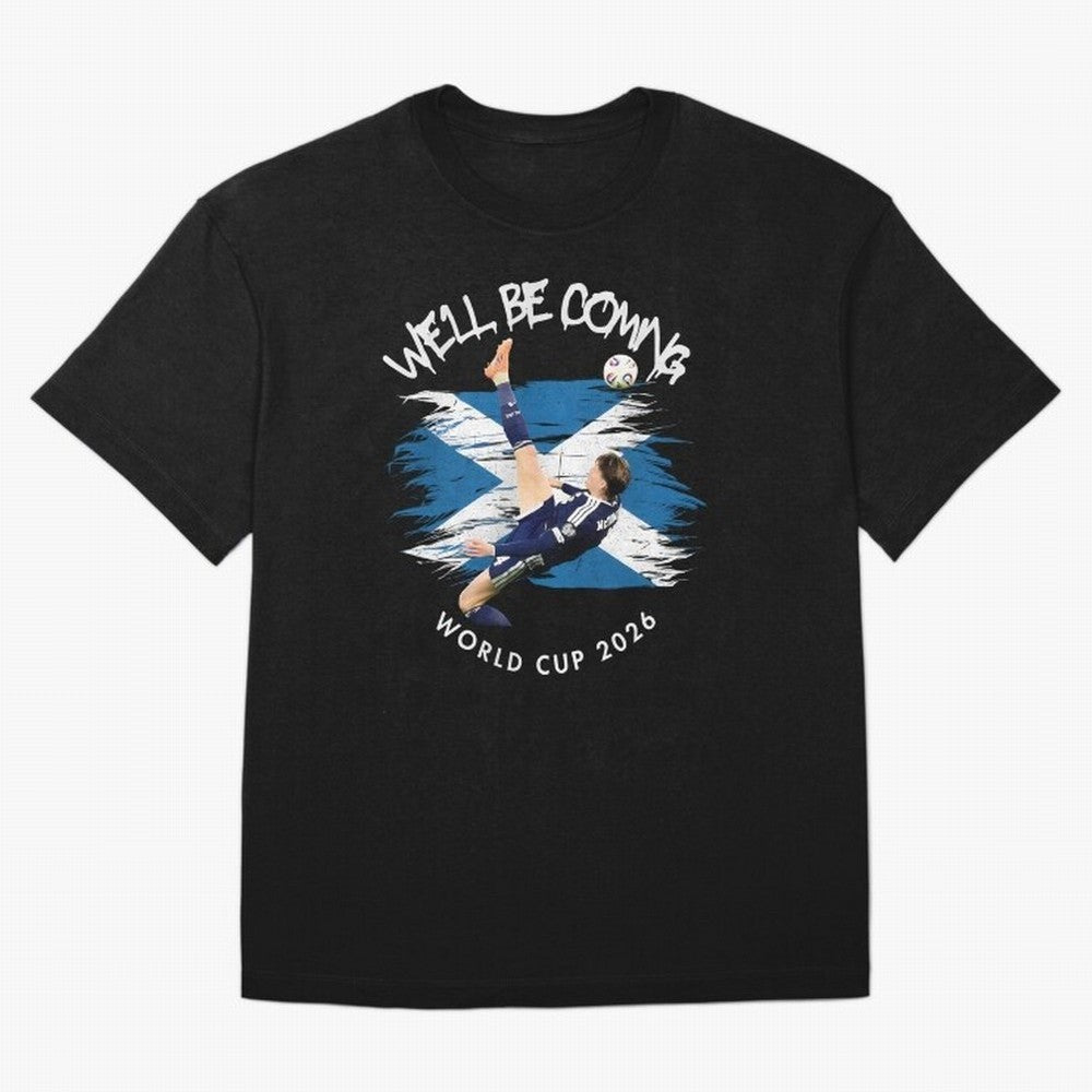 We'll be coming 2026 - Scotland World Cup 2026 ¨C Tartan Army Returns Classic T-Shirt Bring FIFA World Cup 2026 with Cristiano Ronaldo, England Energy, Worldwide Fan Energy, Dramatic Goals, Stadium Lights and Championship Celebrations; Great for