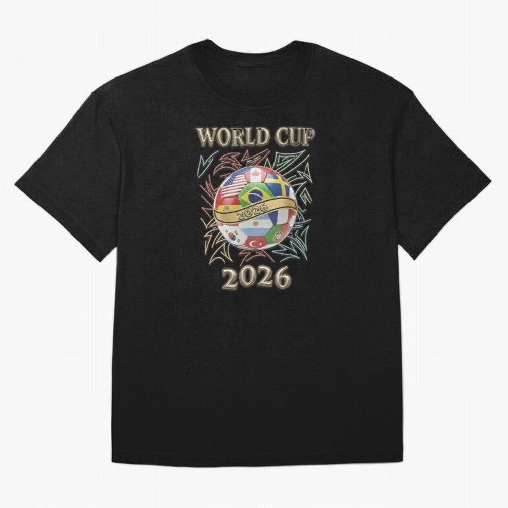 2026 World Cup Soccer Ball Flags - Global Football Championship Celebration Classic T-Shirt Stand Out with Spirit from FIFA World Cup 2026 Group Stage Spirit, Celebrating Brazil, CR7, Championship Spirit, Famous Goals, Roaring Crowds and