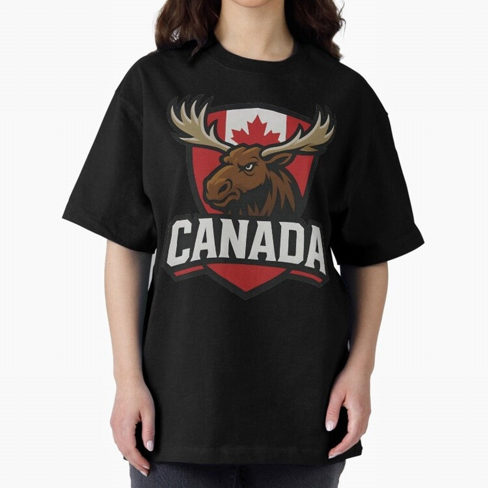Canada Moose Sports Logo T-Shirt ¨C Canadian Flag Maple Leaf Emblem | 2026 World Cup Supporter Classic T-Shirt Celebrate Golden Goal Energy in Global Football Passion for FIFA World Cup 2026 Group Stage, Made for Messi, England, Stadium Chants,