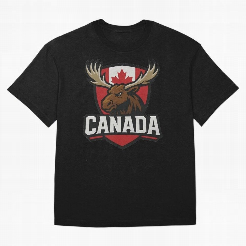 Canada Moose Sports Logo T-Shirt ¨C Canadian Flag Maple Leaf Emblem | 2026 World Cup Supporter Classic T-Shirt Celebrate Golden Goal Energy in Global Football Passion for FIFA World Cup 2026 Group Stage, Made for Messi, England, Stadium Chants,