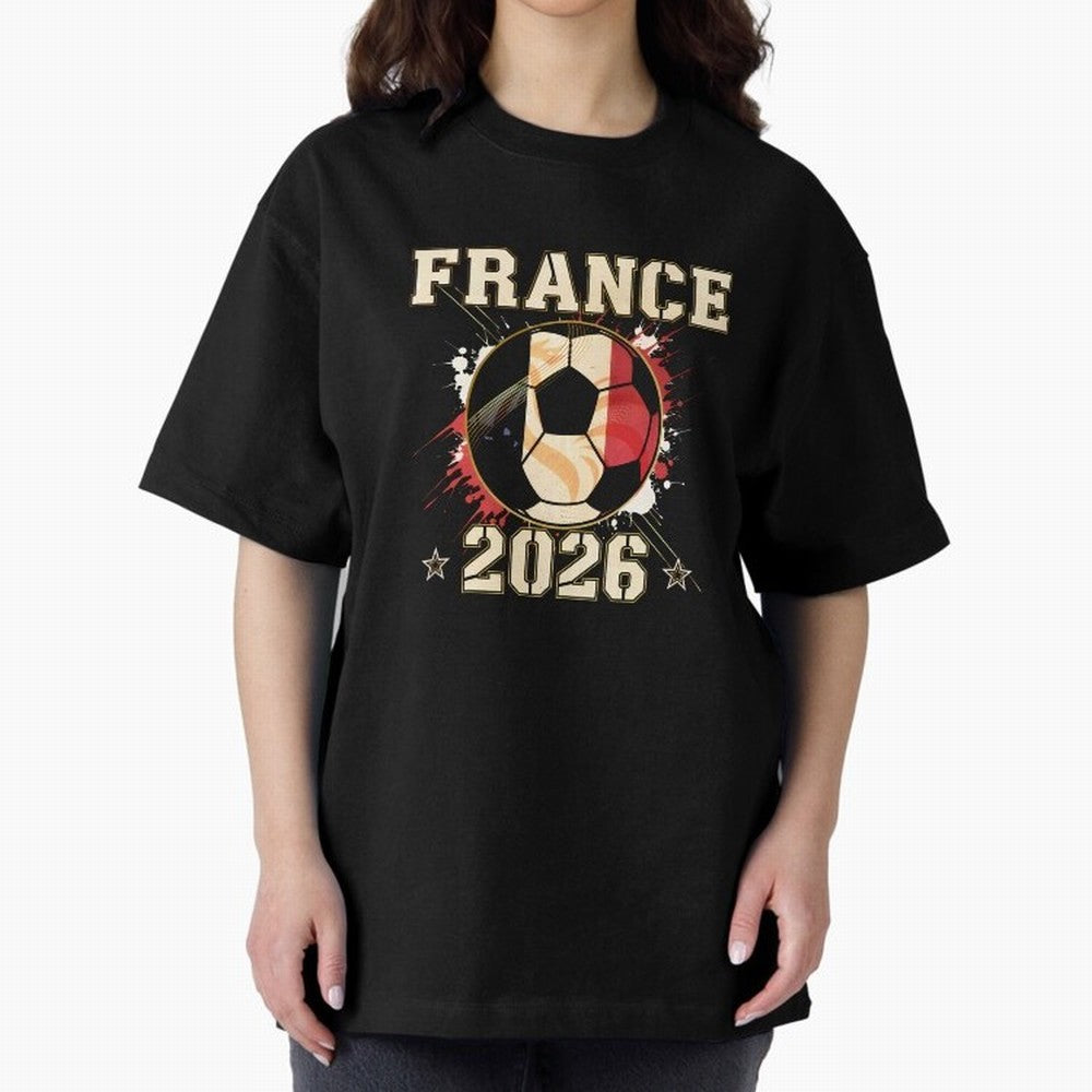 Front Print France Soccer World Cup 2026 - French Fan Gift T-Shirt_84561762 Classic T-Shirt Back Your Heroes with Match Day Hype around FIFA World Cup 2026 Group Stage, Haaland and Mbappe, Brazil, Portugal and Argentina, Football History, Final