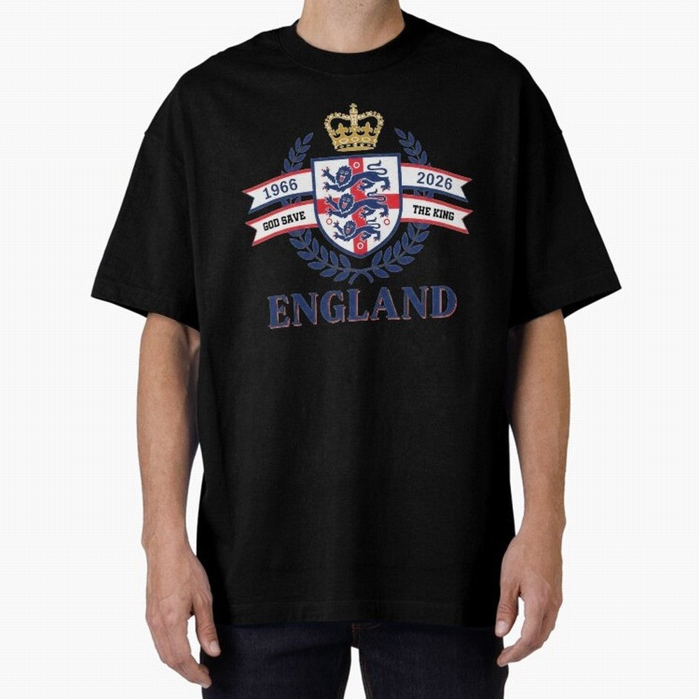 Royal England Football Spirit Classic T-Shirt Celebrate Classic Football Spirit in FIFA World Cup 2026 Group Stage Highlighting Neymar, Argentina and Brazil Energy, Football Passion, Legendary Performances, Festival Vibes and Supporter Community;
