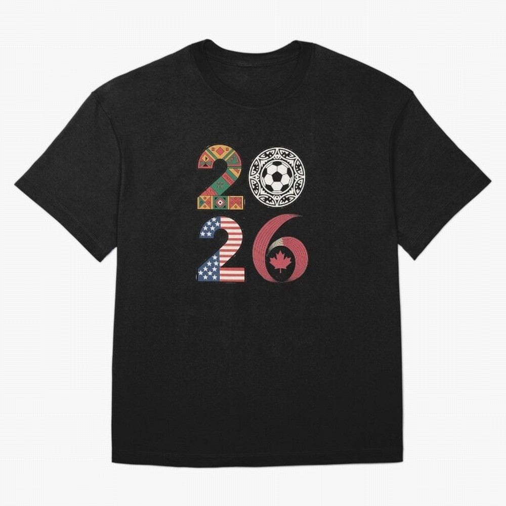 2026 Football Countries Design ¨C USA, Canada & Mexico Inspired Art Oversized T-Shirt Celebrate the Next Chapter of FIFA World Cup 2026 USA Canada Mexico Inspired by Messi, Neymar and Mbappe, Argentina, France and Brazil Energy, Sports Nostalgia,