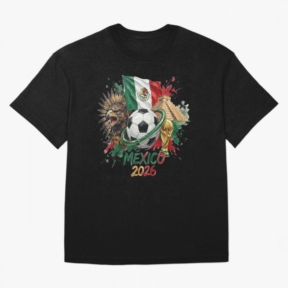 Mexico World Cup 2026 Oversized T-Shirt Support the Legends of the FIFA World Cup 2026 Group Stage Journey through Messi, Neymar and Mbappe Highlights, England, France and Netherlands Pride, Vintage Soccer Flavor, Modern Football Stars, National