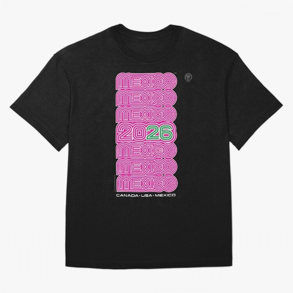 Mexico Retro Soccer 26 ¨C Canada USA Mexico 26¨C Bold Vintage Typography Oversized T-Shirt Represent Football Lovers during Global Football Passion for FIFA World Cup 2026 Group Stage, Filled with Haaland, England, Stadium Memories, Football
