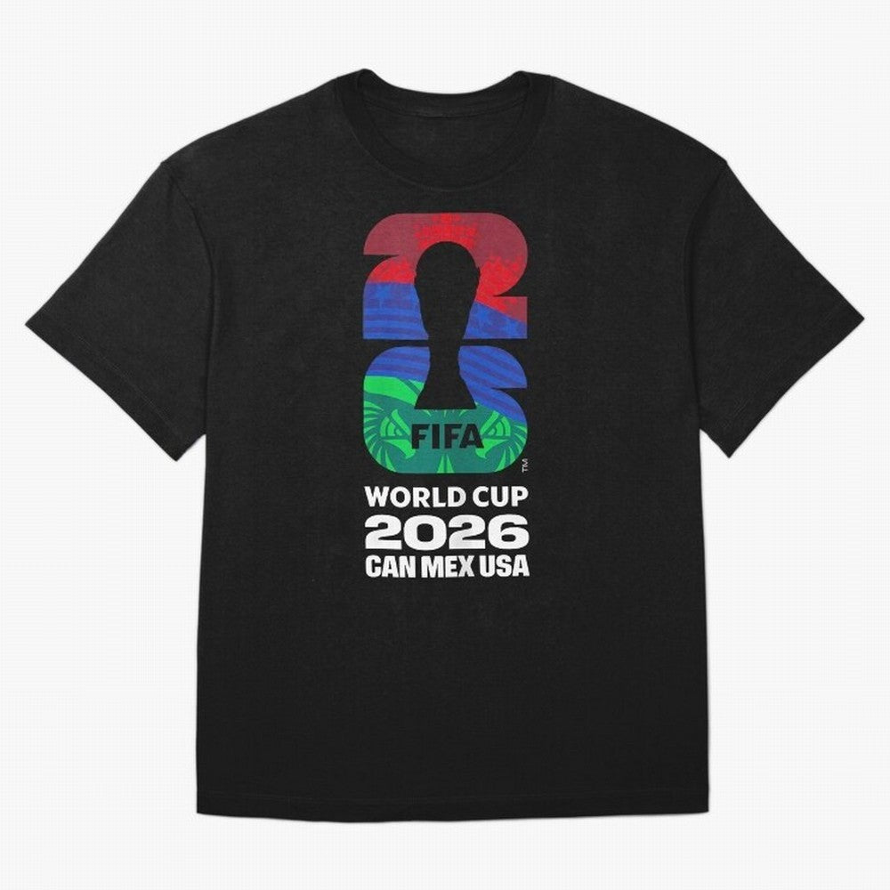World Cup26 Host Country Logo Flags Oversized T-Shirt Share Match Day Hype around FIFA World Cup 2026 USA Canada Mexico, Messi, Neymar and Mbappe, Argentina and Brazil, Sports Nostalgia, International Competition, Famous Players and Unforgettable
