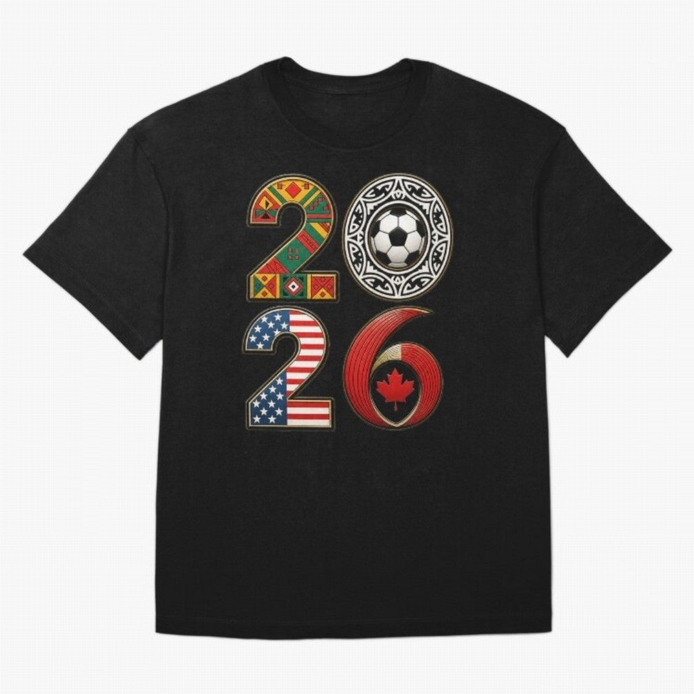 United 2026 Soccer Fan - North America Host Countries Oversized T-Shirt Create Match Day Hype around FIFA World Cup 2026 Group Stage, CR7, Portugal, Goal Celebration Energy, Supporter Heritage, Football Icons and Worldwide Tournament Joy; Ideal for