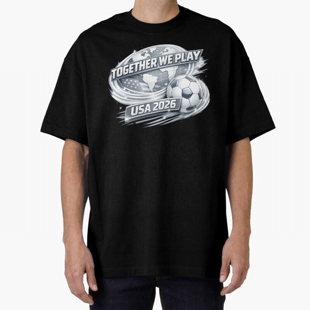 World Cup 2026 Oversized T-Shirt Bring Legendary Rivalry Energy to Match Day Hype around FIFA World Cup 2026, Cristiano Ronaldo, England and Germany, Champion Mindset, Group Stage Buzz, Knockout Tension and Passionate Fan Culture; Perfect for