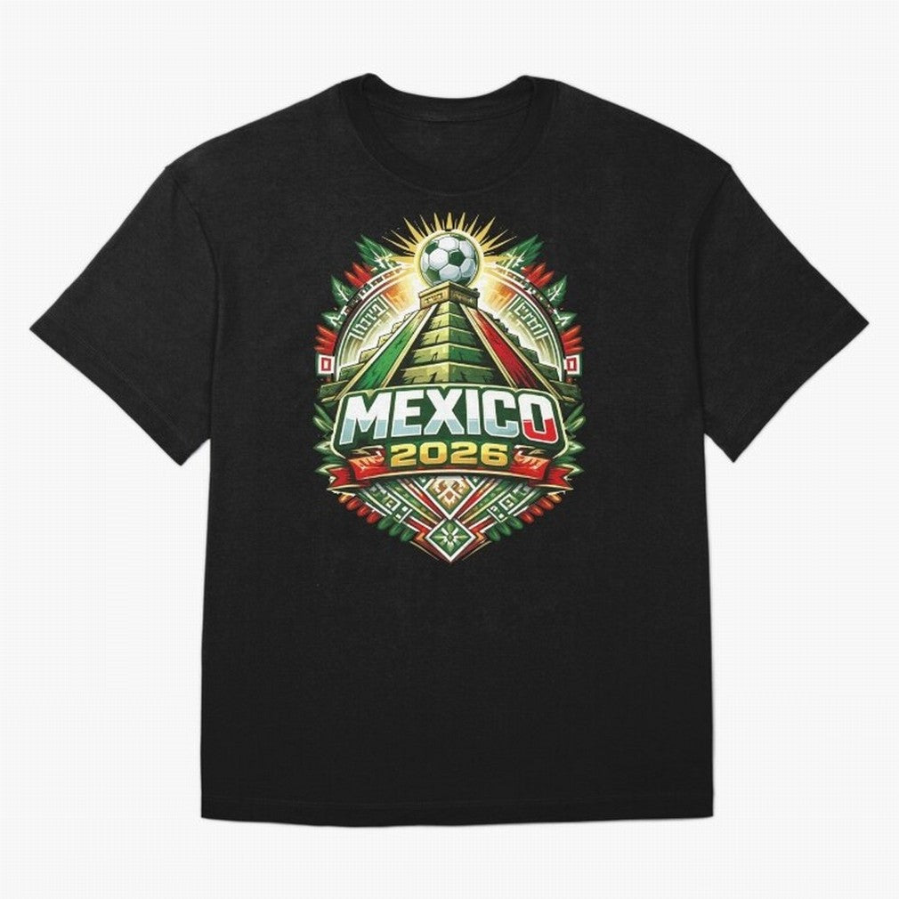 Mexico Soccer 2026 Art Oversized T-Shirt Create Global Football Passion for FIFA World Cup 2026 USA Canada Mexico, Celebrating Haaland, France, Supporter Pride, Iconic Celebrations, Legendary Names and Global Match Day Energy; Great for Watch