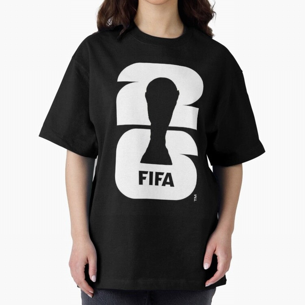 World Cup 2026 Soccer Celebration: United Football Fan Art Oversized T-Shirt Join the Global Buzz around FIFA World Cup 2026 USA Canada Mexico for Fans of Cristiano Ronaldo, Haaland and CR7 and Germany, Bringing Football Festival Excitement, Trophy