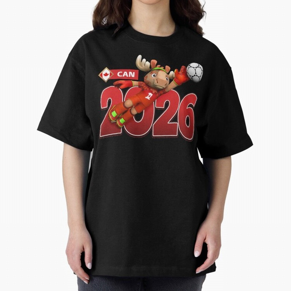 2026 World Cup Canada Oversized T-Shirt Relive the Noise and Pride of FIFA World Cup 2026 for Fans of Messi, Neymar and Mbappe and Brazil, Bringing Tournament Hype, Historic Matchups, Family Viewing Parties and Global Sports Pride; Made for Die