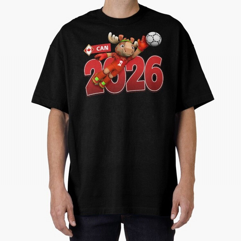 2026 World Cup Canada Oversized T-Shirt Relive the Noise and Pride of FIFA World Cup 2026 for Fans of Messi, Neymar and Mbappe and Brazil, Bringing Tournament Hype, Historic Matchups, Family Viewing Parties and Global Sports Pride; Made for Die