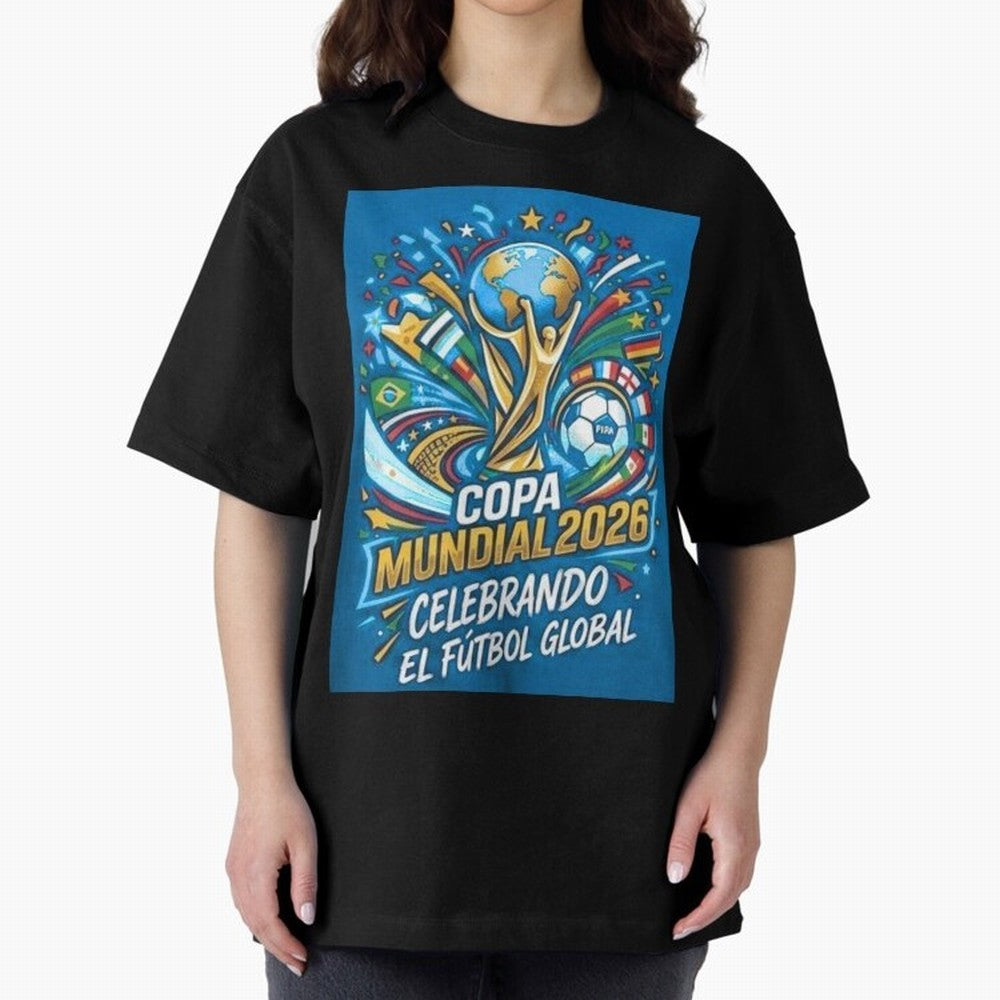 World Cup Oversized T-Shirt Make Memories around Match Day Hype around FIFA World Cup 2026, Mbappe and Neymar, Germany, Soccer Culture, Superstar Moments, National Team Dreams and Competitive Fire; Made for Die Hard Supporters, Soccer Lovers, Game