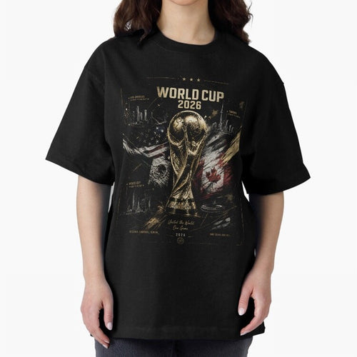 2026 FIFA World Cup Oversized T-Shirt Celebrate Global Football Passion for FIFA World Cup 2026 Group Stage, Built around Mbappe and Neymar, Germany, Game Day Rituals, Football Legends, Country Pride and the Road to the Final; Created for Match Day