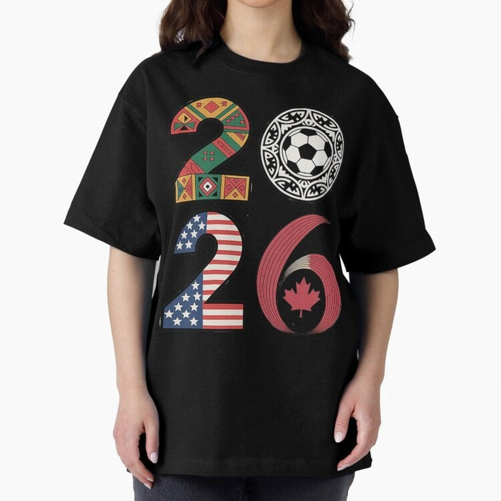 2026 Football Countries Oversized T-Shirt Show Love for Legendary Goals in FIFA World Cup 2026 USA Canada Mexico Spirit, with Argentina, Messi, Stadium Chants, National Pride, Trophy Dreams and Unforgettable Football Memories; Perfect for People