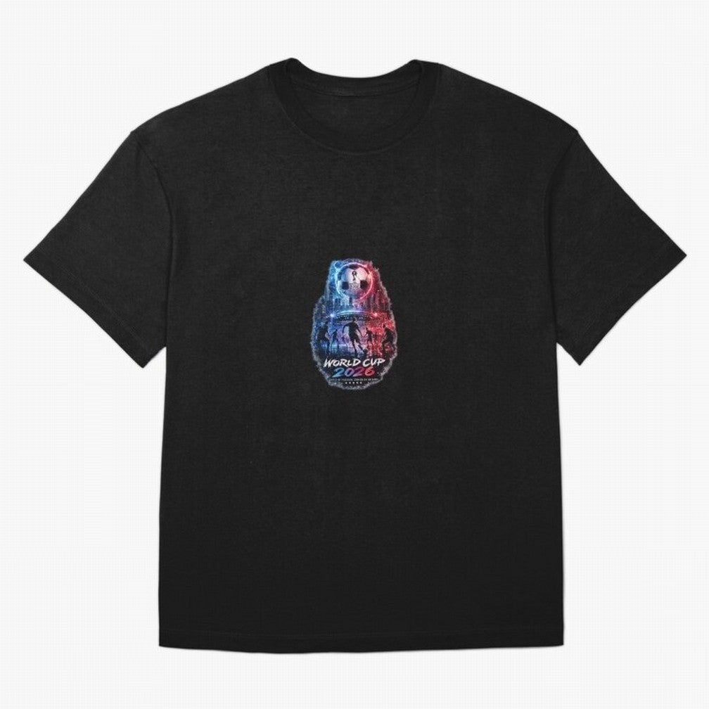 Copy of World Cup 2026 ¨C United Passion ?? | Neon Football Design Oversized T-Shirt Live the Energy of FIFA World Cup 2026 for Fans of Neymar and Brazil, Bringing Football Festival Excitement, Trophy Ambitions, Country Rivalries and Star Player
