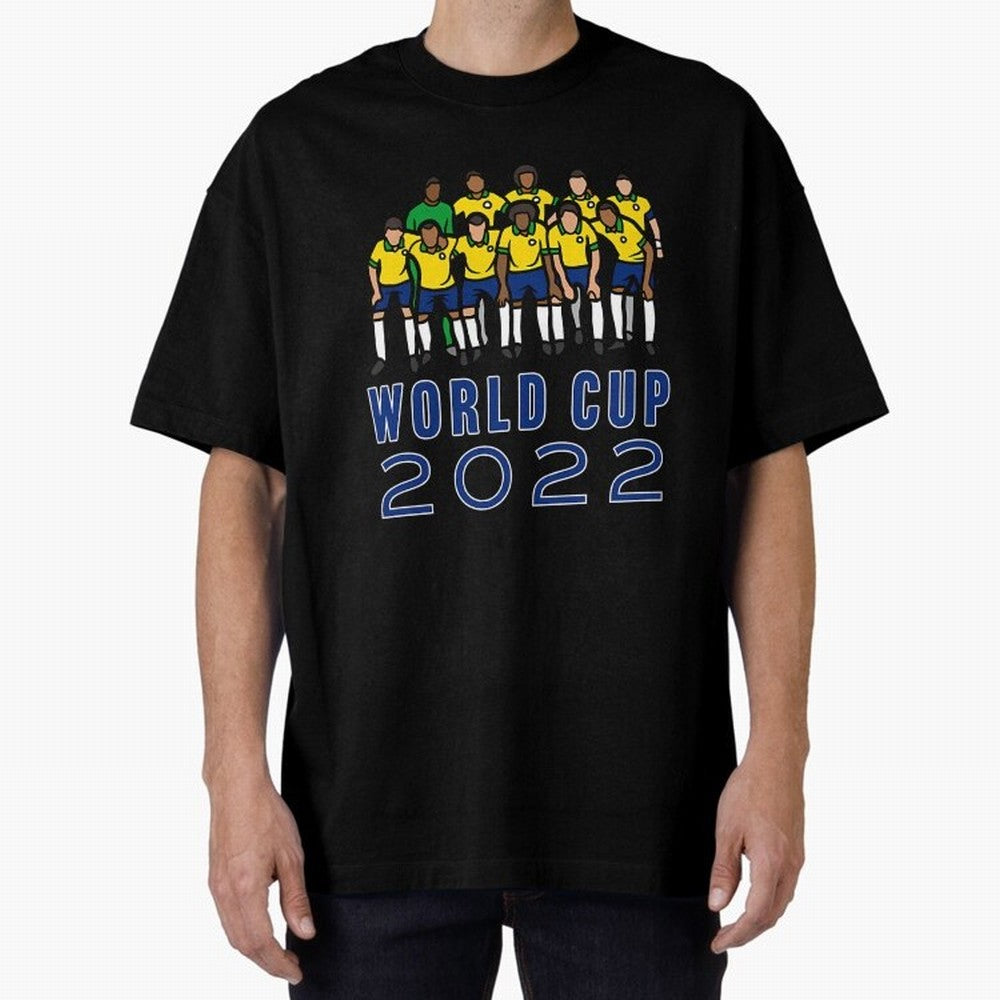 World Cup 2022 Oversized T-Shirt Carry National Pride through the FIFA World Cup 2026 Group Stage Journey through Neymar, Haaland and Cristiano Ronaldo Highlights, France and Portugal Pride, Sports Nostalgia, International Competition, Famous