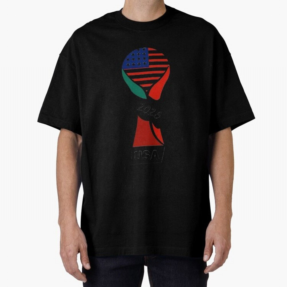 T-shirt usa FIFA world 2026 Oversized T-Shirt Celebrate Football Heritage in Global Football Passion for FIFA World Cup 2026 Group Stage, Connected to Haaland, England, France and Netherlands, Global Supporter Spirit, Legendary Goals, National